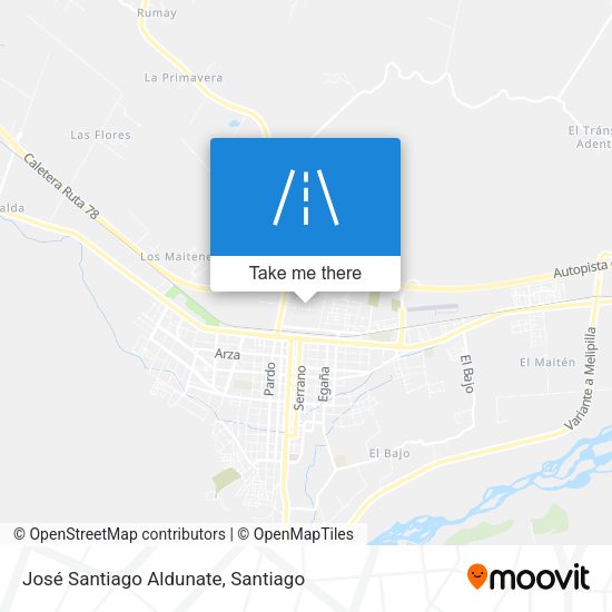 José Santiago Aldunate map