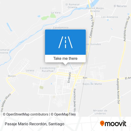 Pasaje Mario Recordón map