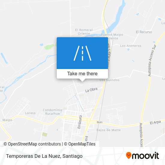 Temporeras De La Nuez map