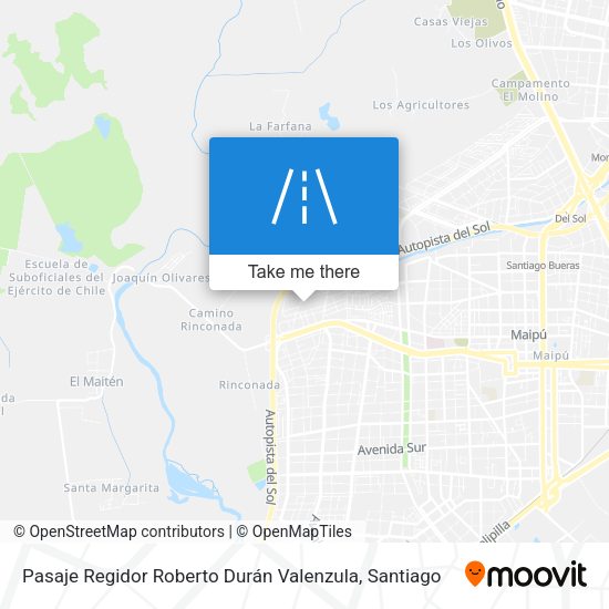 Mapa de Pasaje Regidor Roberto Durán Valenzula