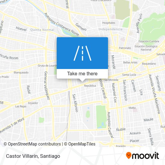 Castor Villarín map