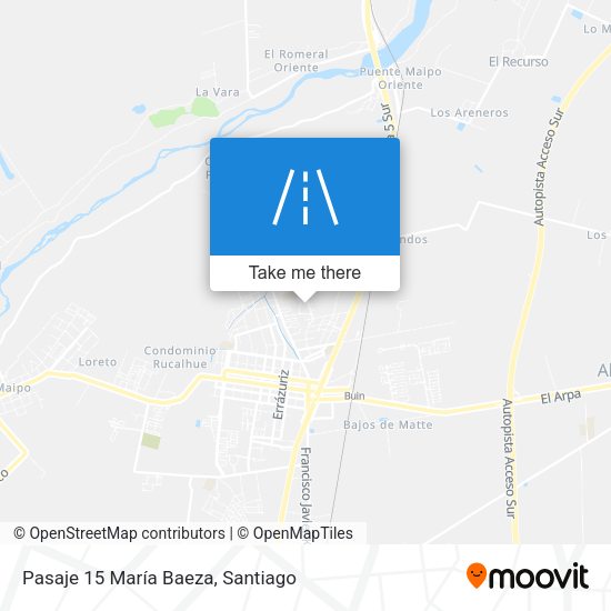 Mapa de Pasaje 15 María Baeza