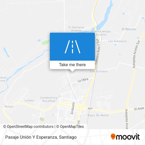Mapa de Pasaje Unión Y Esperanza