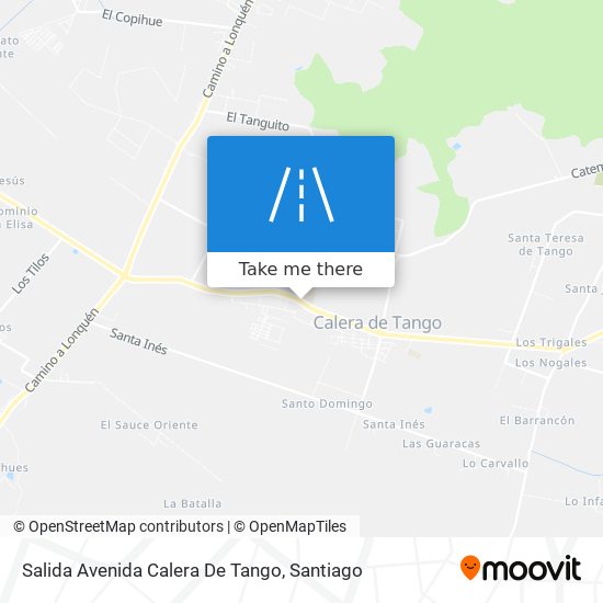 Mapa de Salida Avenida Calera De Tango