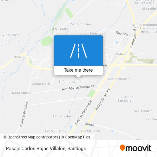 Mapa de Pasaje Carlos Rojas Villalón