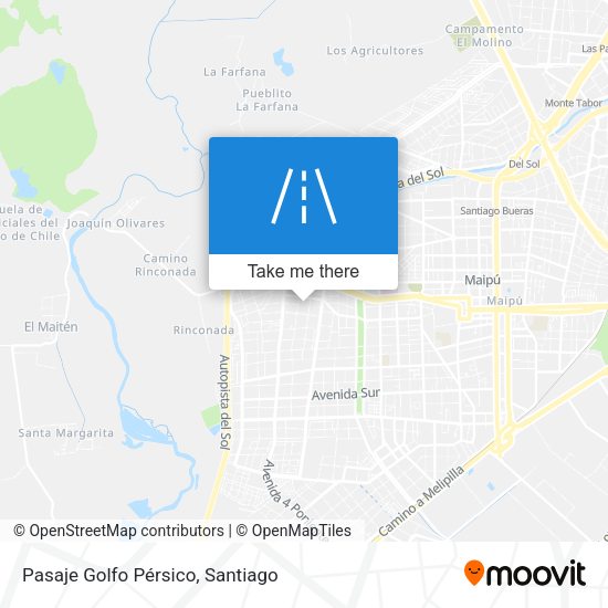 Pasaje Golfo Pérsico map