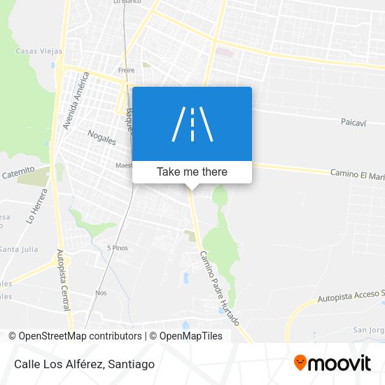 Calle Los Alférez map