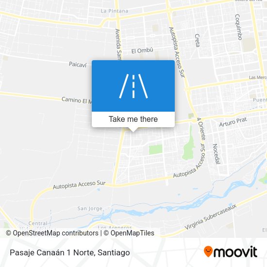 Pasaje Canaán 1 Norte map