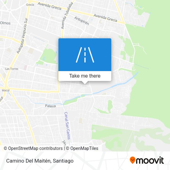 Mapa de Camino Del Maitén