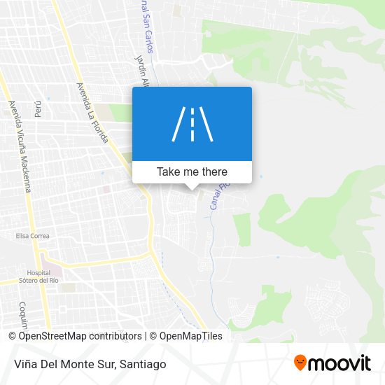 Viña Del Monte Sur map