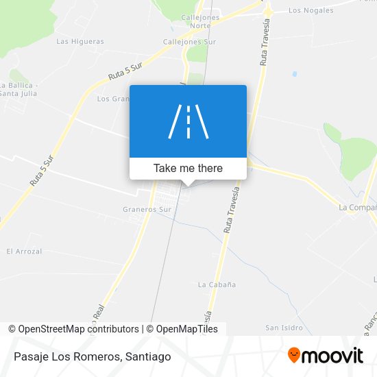 Mapa de Pasaje Los Romeros