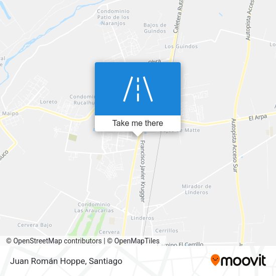 Mapa de Juan Román Hoppe