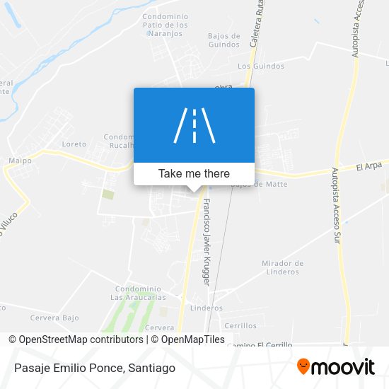 Mapa de Pasaje Emilio Ponce