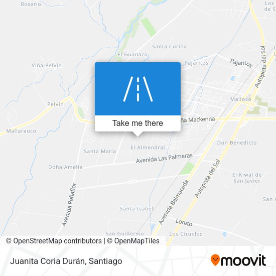 Juanita Coria Durán map