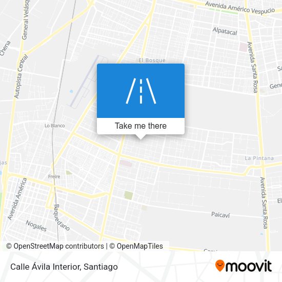 Mapa de Calle Ávila Interior