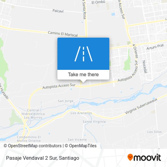 Mapa de Pasaje Vendaval 2 Sur