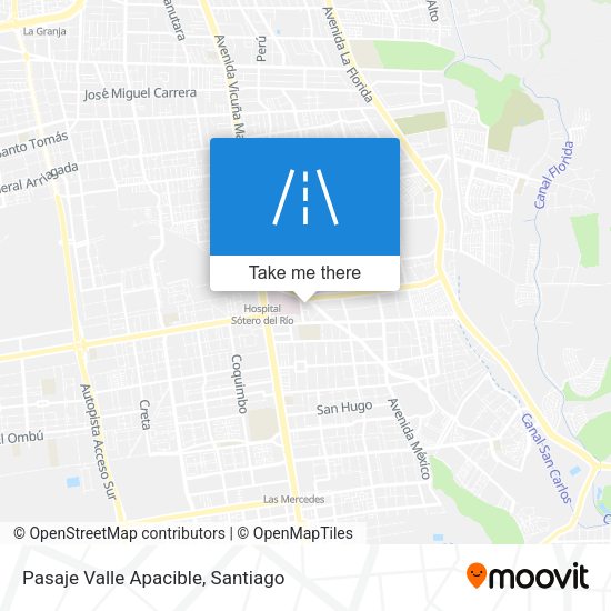 Mapa de Pasaje Valle Apacible