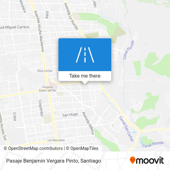 Mapa de Pasaje Benjamín Vergara Pinto