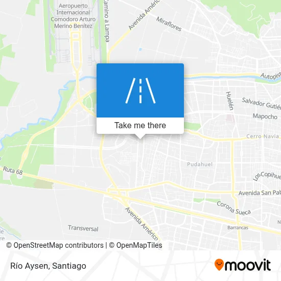 Río Aysen map