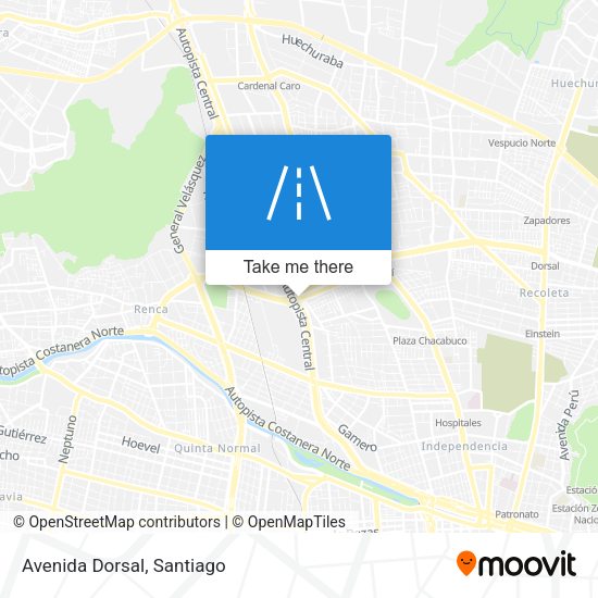 Mapa de Avenida Dorsal