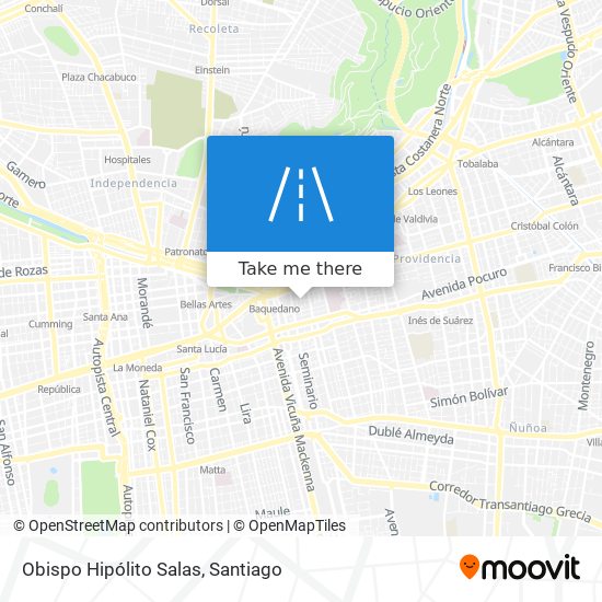 Obispo Hipólito Salas map