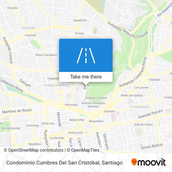 Mapa de Condominio Cumbres Del San Cristóbal