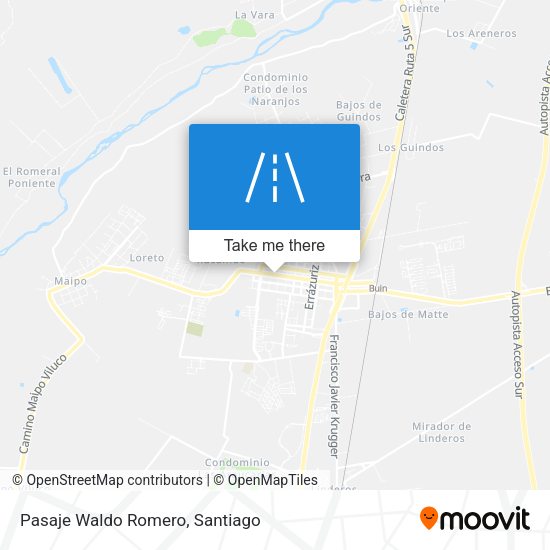 Mapa de Pasaje Waldo Romero