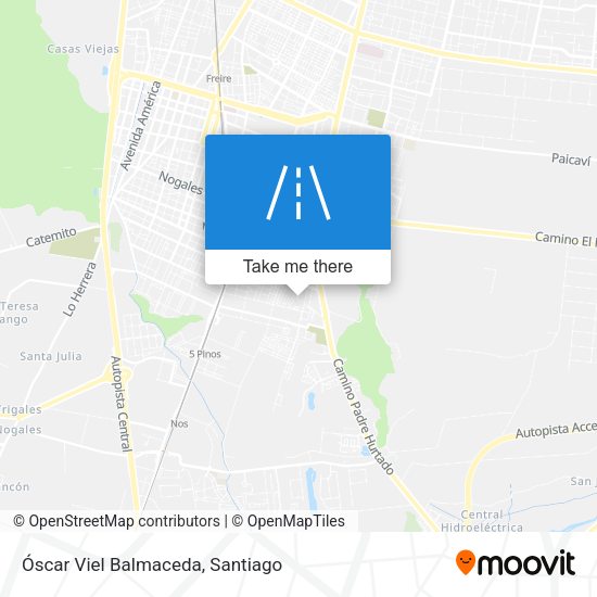 Óscar Viel Balmaceda map