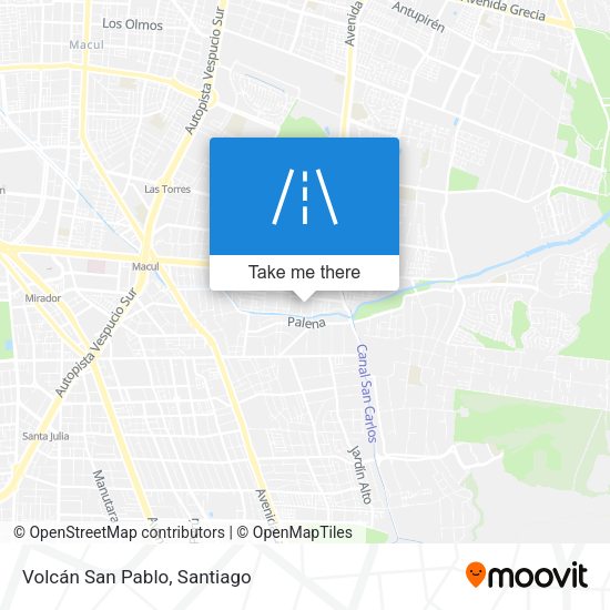 Volcán San Pablo map