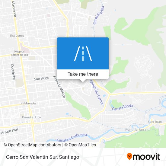 Cerro San Valentin Sur map
