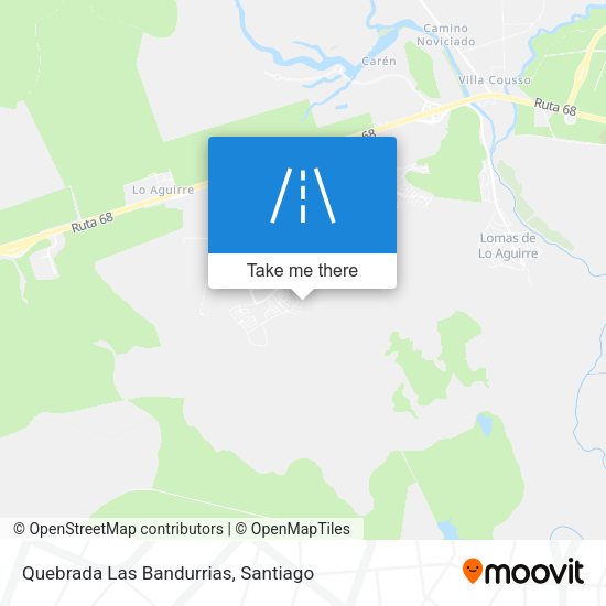 Quebrada Las Bandurrias map