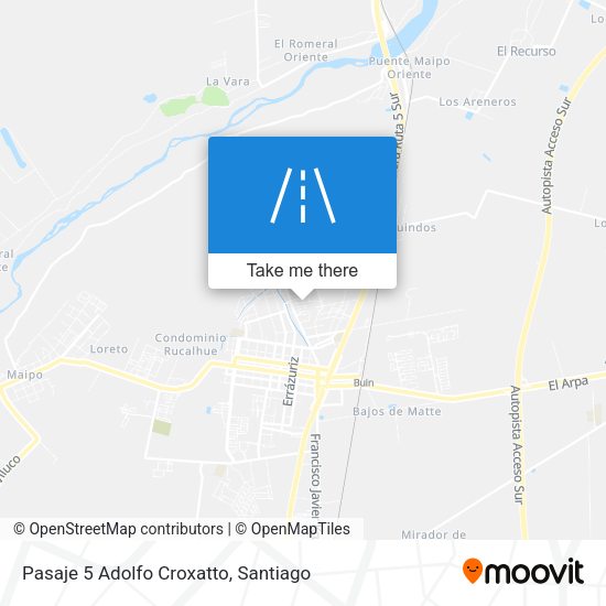 Pasaje 5 Adolfo Croxatto map