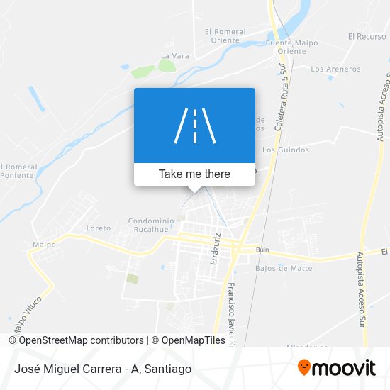 José Miguel Carrera - A map