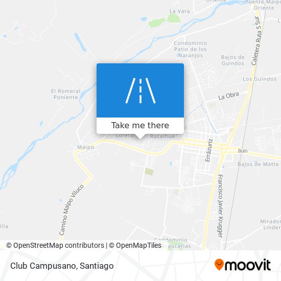 Club Campusano map