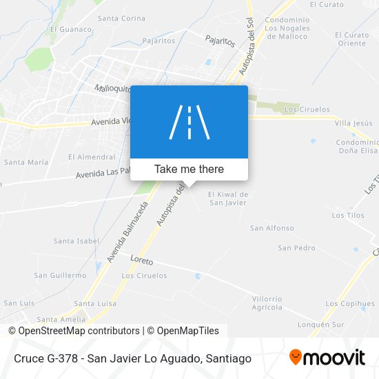 Cruce G-378 - San Javier Lo Aguado map