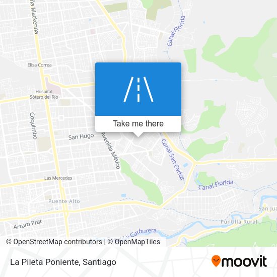 Mapa de La Pileta Poniente