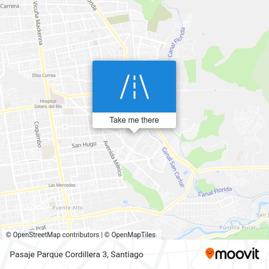 Pasaje Parque Cordillera 3 map