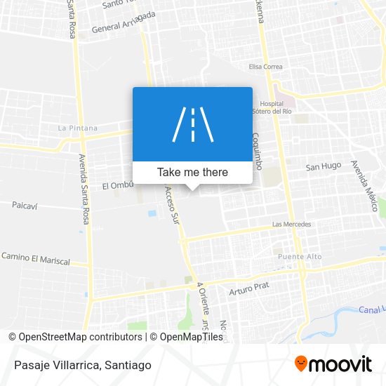 Mapa de Pasaje Villarrica