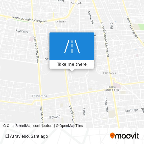 El Atravieso map