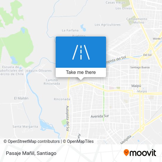 Mapa de Pasaje Mañil