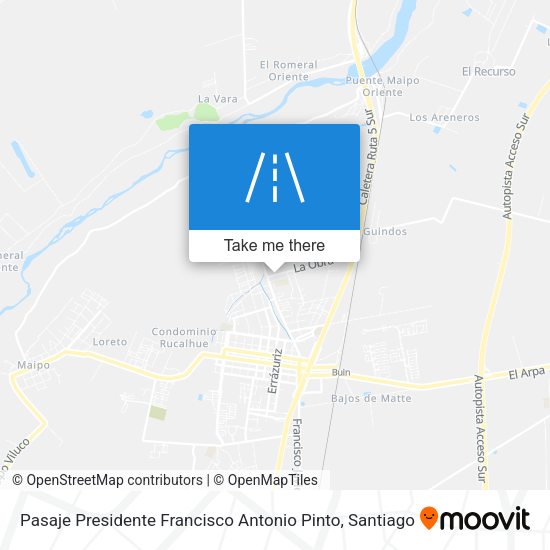 Pasaje Presidente Francisco Antonio Pinto map