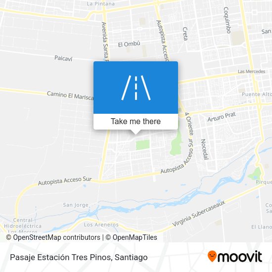 Pasaje Estación Tres Pinos map