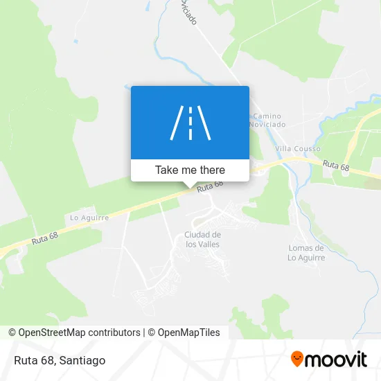 Ruta 68 map