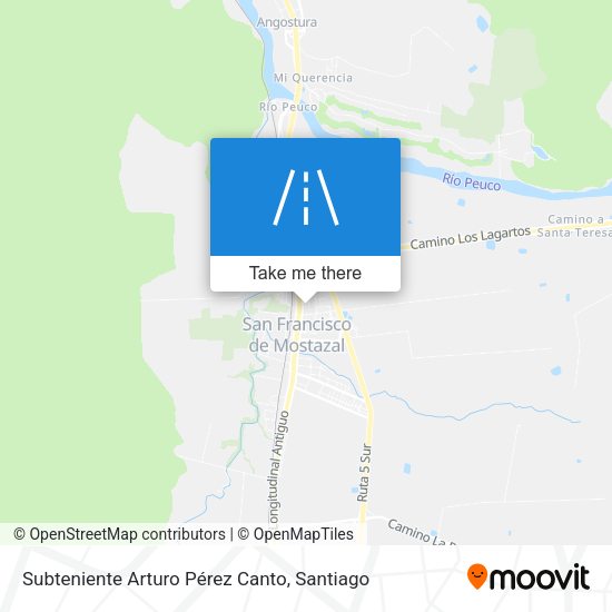 Subteniente Arturo Pérez Canto map