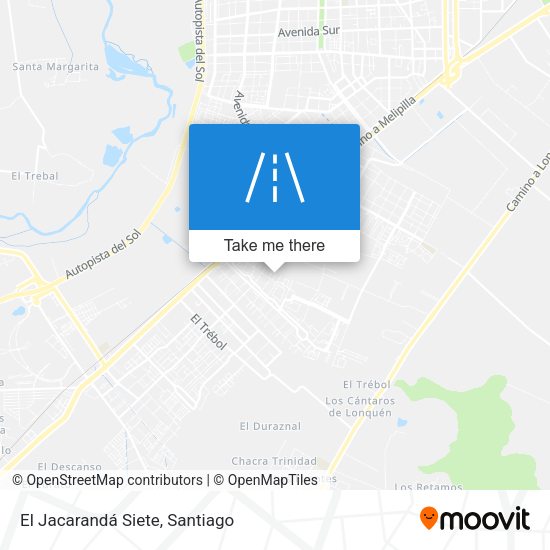 El Jacarandá Siete map