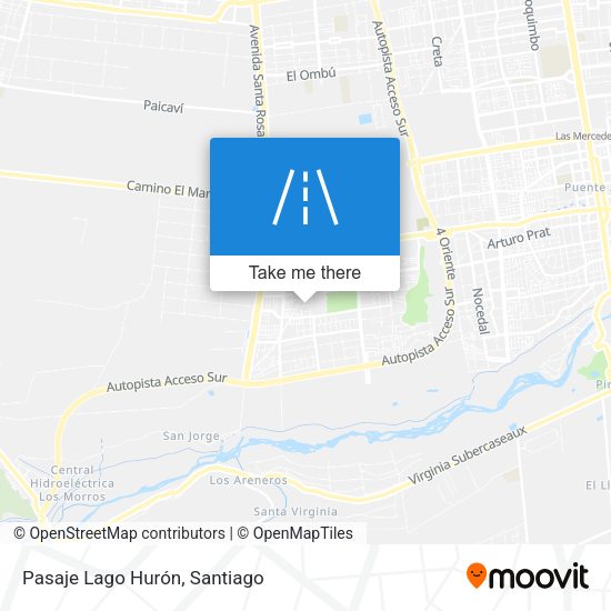 Pasaje Lago Hurón map