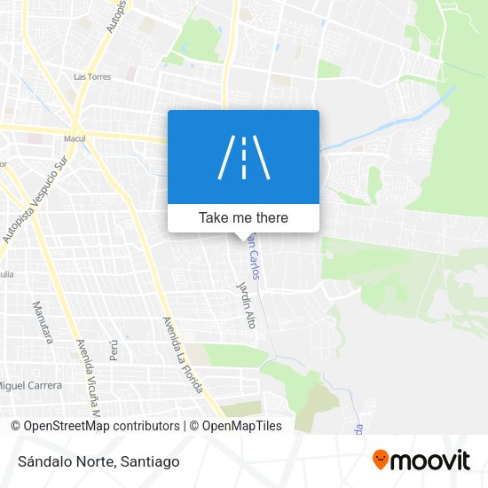 Mapa de Sándalo Norte