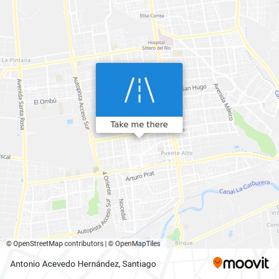 Antonio Acevedo Hernández map