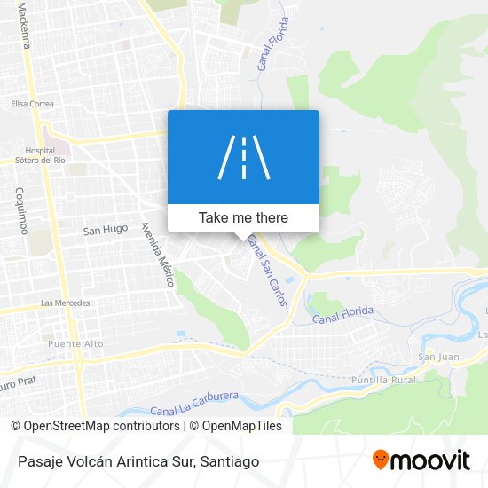 Mapa de Pasaje Volcán Arintica Sur