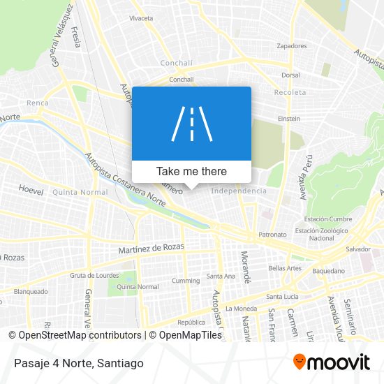 Mapa de Pasaje 4 Norte